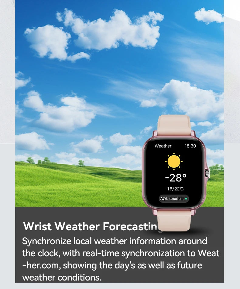 LAXASFIT Smart Watch with Heart Rate Monitor and Bluetooth - Smarsty
