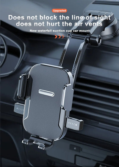 SEAMETAL Car Dashboard Phone Bracket Universal Auto Cellphone Stand For GPS Navigation Universal Desk Windshield Hanging Holder - Smarsty