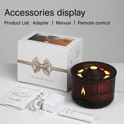 Aromatherapy Volcano Flame Diffuser with Humidifier Feature - Smarsty
