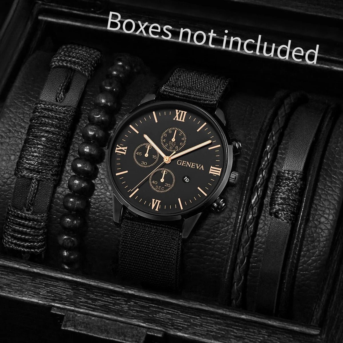 Men's Fashion Quartz Watches Set with Nylon Bands - Smarsty