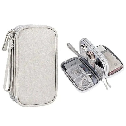 Portable Travel Cable Organizer Bag With Multi Layer - Smarsty