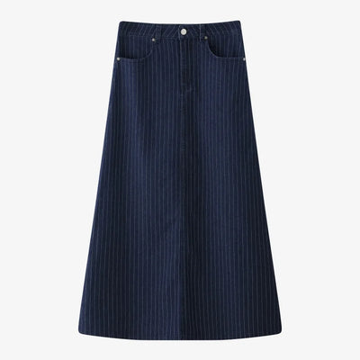 AS 2025 pinstripe denim skirt fashion woman clothes lady wear - Smarsty