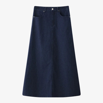 AS 2025 pinstripe denim skirt fashion woman clothes lady wear - Smarsty
