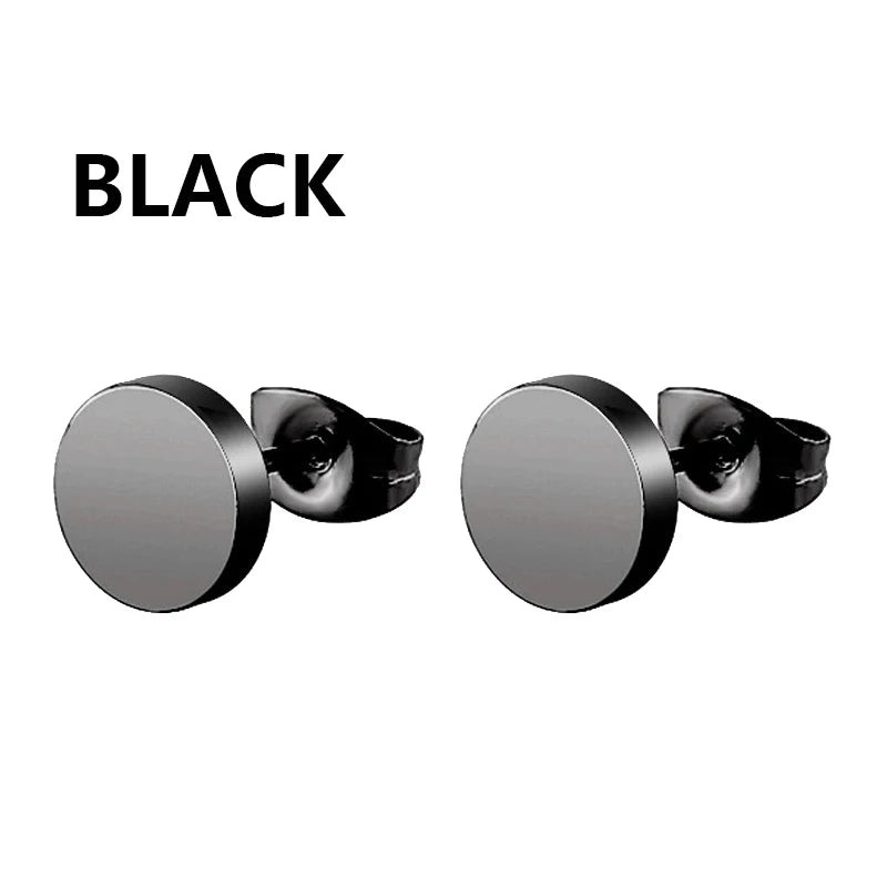 Punk Stainless Steel Stud Earrings Set for Men and Women - Smarsty
