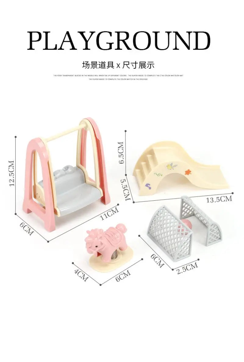 family games dollhouses playhouse miniature furniture pretend toys princess castles villas Christmas present kids toys by Smarsty