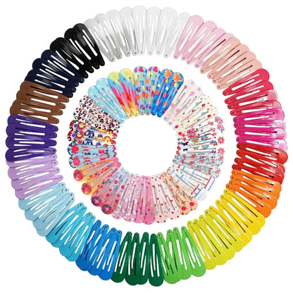 Candy Color Glossy Snap Hair Clips for Girls - Smarsty