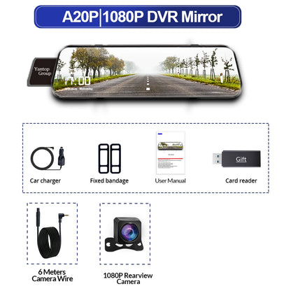 Dual 1080P Car DVR Touch Screen Rearview Night Vision - Smarsty