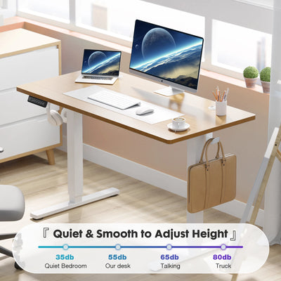 Electric Standing Desk Height Adjustable 40x24 Inch Stand Up Sit Stand Computer Desk Workstation Ergonomic Work Table