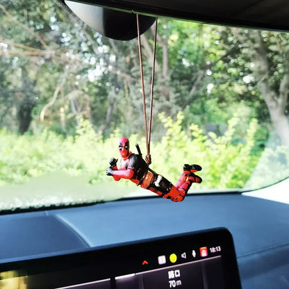 Deadpool Car Pendant Rearview Mirror Charm Interior Decor - Smarsty