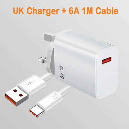67W USB C Fast Charger With Cable For Android Phones - Smarsty