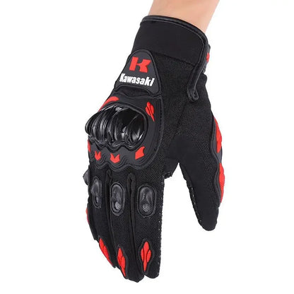 Kawasaki Breathable Off Road Motorcycle Gloves - Smarsty