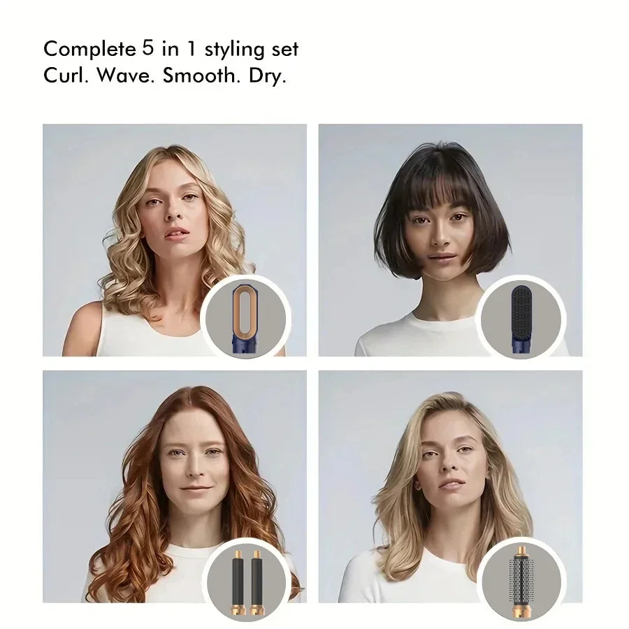5 In 1 Hair Dryer Hot Air Comb For Styling - Smarsty