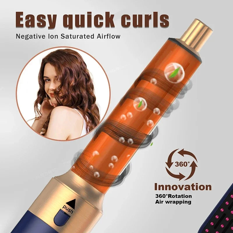 5 In 1 Hair Dryer Hot Air Comb For Styling - Smarsty