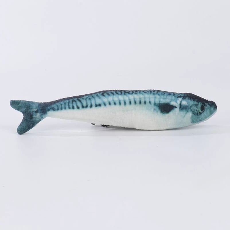 Interactive Cat Teasing Toy Fish Plush for Playtime - Smarsty