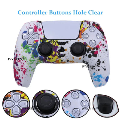 Water Transfer Printing Silicone Case for PS5 Controller - Smarsty