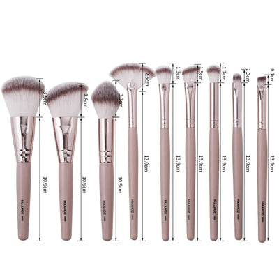Maange 9 Piece Makeup Brush Set for Flawless Application - Smarsty