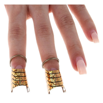 10 Pcs Reusable Aluminum Nail Extension Forms for Manicure - Smarsty