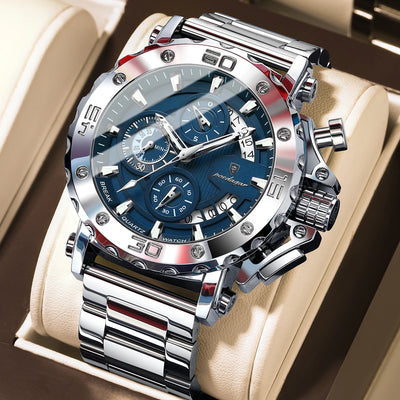 Luxury Waterproof Men's Chronograph Watch with Calendar - Smarsty