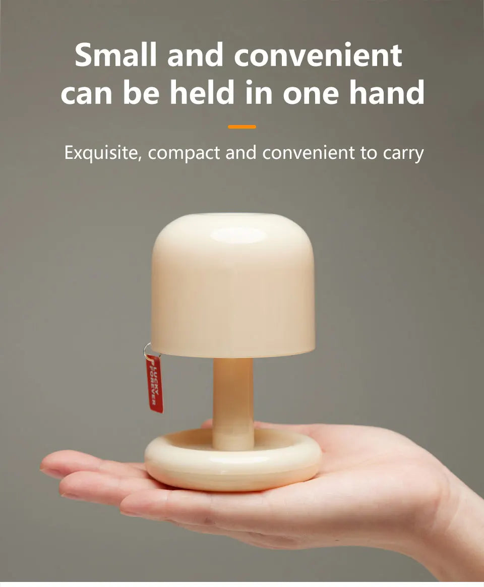 Rechargeable Mushroom Night Light for Cozy Ambiance - Smarsty