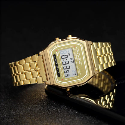 Luxury LED Digital Watch for Men Stainless Steel - Smarsty