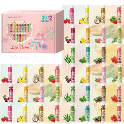 36PCS Deep Moisturizing Lip Balm Set for Bright Lips - Smarsty