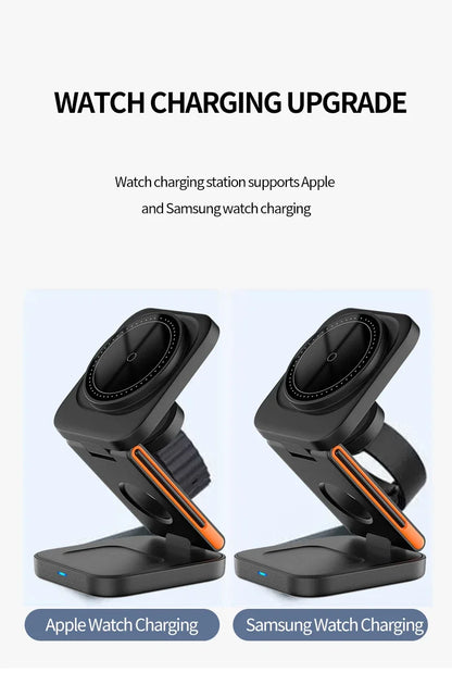 Foldable 30W Magnetic Wireless Charging Stand For iPhone - Smarsty