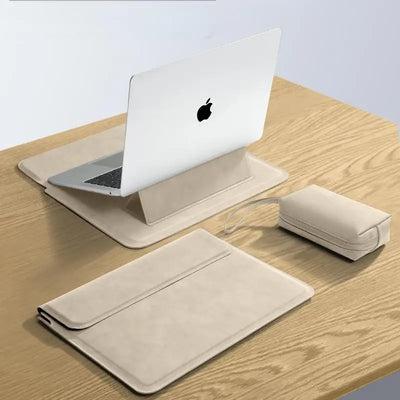 PU Laptop Sleeve 13 To 15 Inch No Zipper CaseGuard - Smarsty