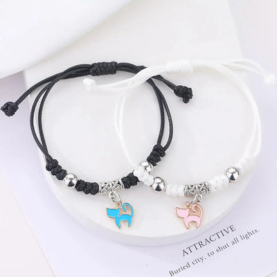 Luminous Beads Couple Bracelets Set for Matching Friends - Smarsty
