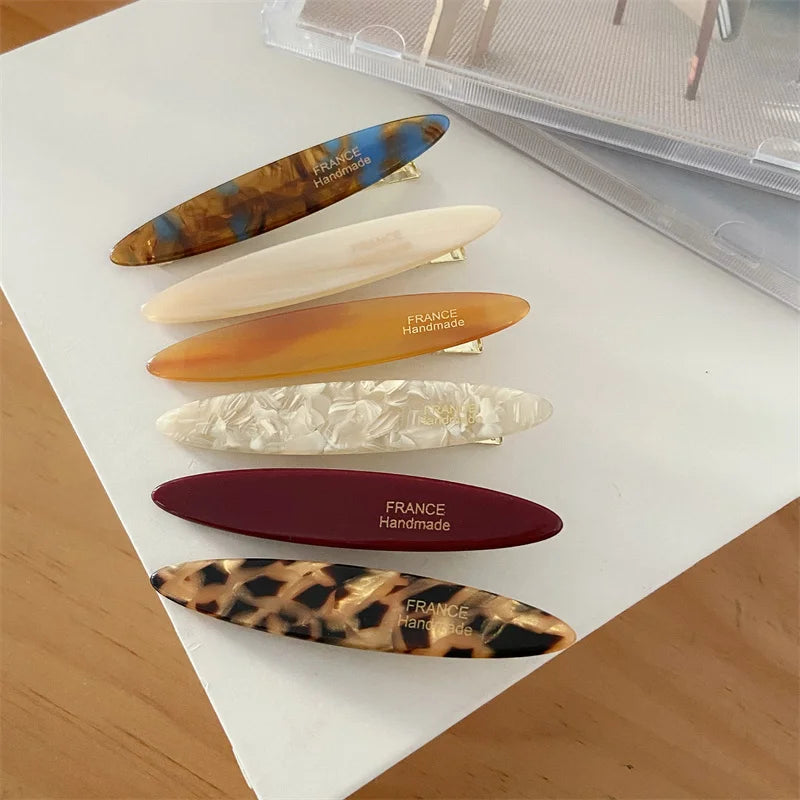 Colorful Acetate Hair Clips Set for Stylish Women - Smarsty