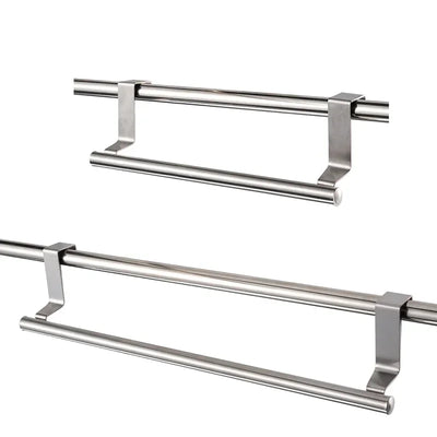 Over Door Stainless Steel Towel Rack for Kitchens - Smarsty