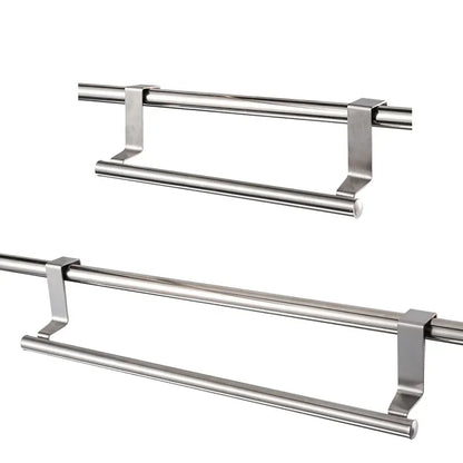 Over Door Stainless Steel Towel Rack for Kitchens - Smarsty