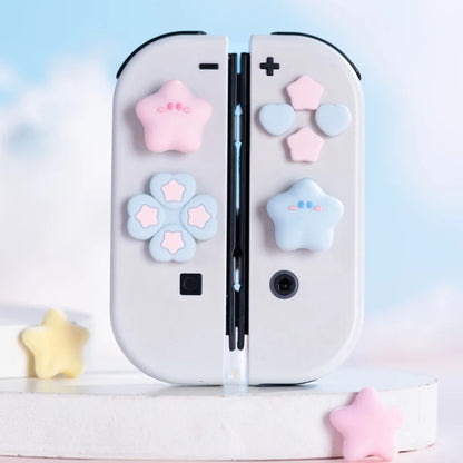 Cute Star Love Silicone Joy-Con Thumb Grip Caps - Smarsty