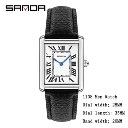 Luxury Waterproof Couple Watch with Leather Strap - Smarsty