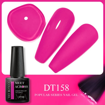Pink Dried Flower Gel Nail Polish for Fairy Nail Art - Smarsty