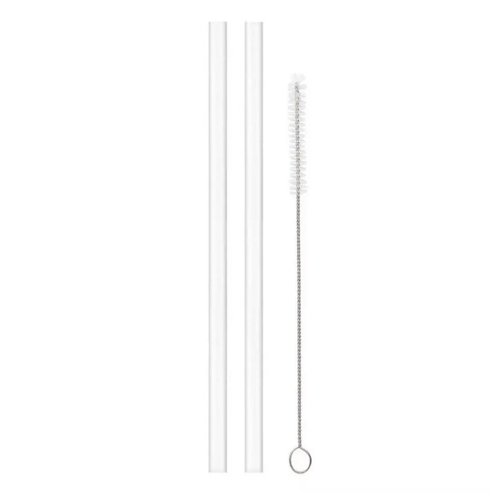 Reusable Straw with Cleaning Brush Plastic Replacement Straw Compatible with Stanley 40 oz 30 oz Cup Tumbler - Smarsty