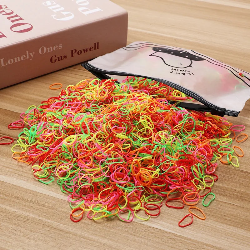 Colorful Kids Hair Ties Ponytail Bands Gentle Non Slip - Smarsty