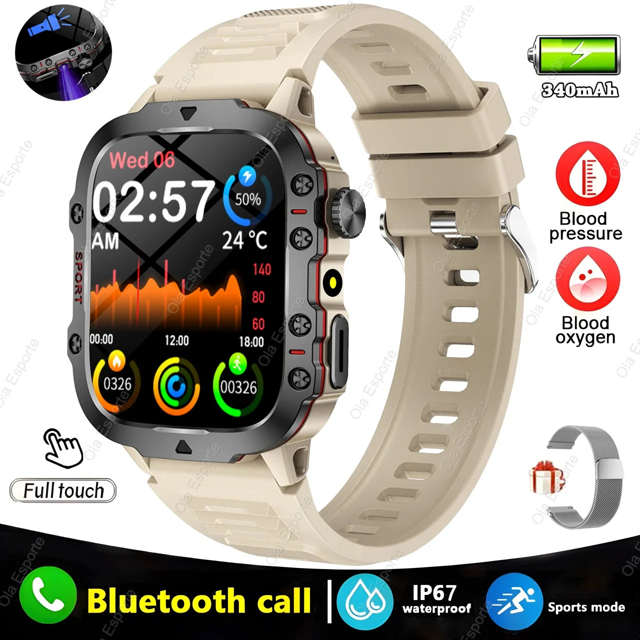 Xiaomi Military Smart Watch for Men with Health Monitor - Smarsty