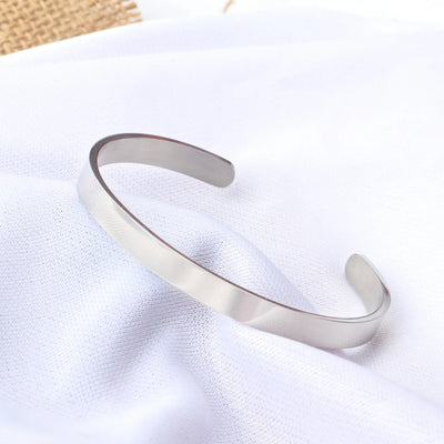 Adjustable Stainless Steel Men Bracelet Glossy Finish - Smarsty