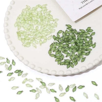 Acrylic Tree Leaf Beads For Handmade DIY Jewelry Set - Smarsty