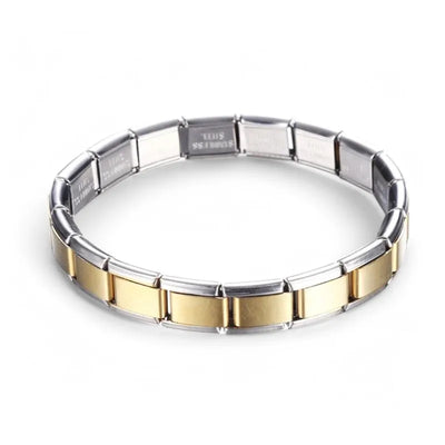 Stainless Steel Bracelet for Men and Women Gold Black - Smarsty