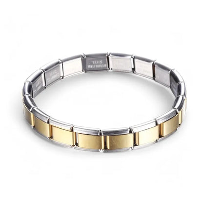 Stainless Steel Bracelet for Men and Women Gold Black - Smarsty