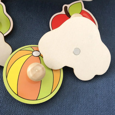 Baby Toys Montessori Wooden Puzzles Children Toys Hand Grab Board Animals Cognition Educational Learning Toys For Kids 1-3 Years by Smarsty