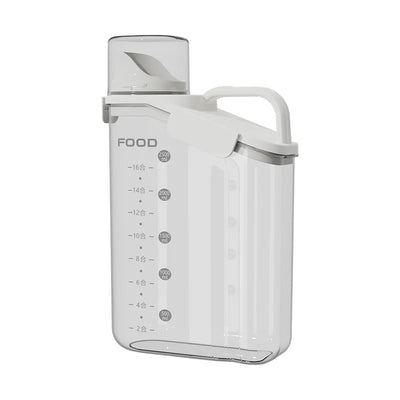 Moisture-Proof Storage Container for Grains Pet Food Snacks Transparent Sealed Food Storage Jar Kitchen Organizer for Dry Foods by Smarsty