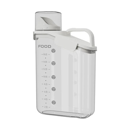 Moisture-Proof Storage Container for Grains Pet Food Snacks Transparent Sealed Food Storage Jar Kitchen Organizer for Dry Foods