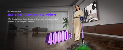 Cordless Vacuum Cleaner, 55Kpa/500W/45min 10 in 1 Powerful Stick Lightweight Vacuum Cleaner for Home Pet Hair/Hard Floor/Carpet - Smarsty