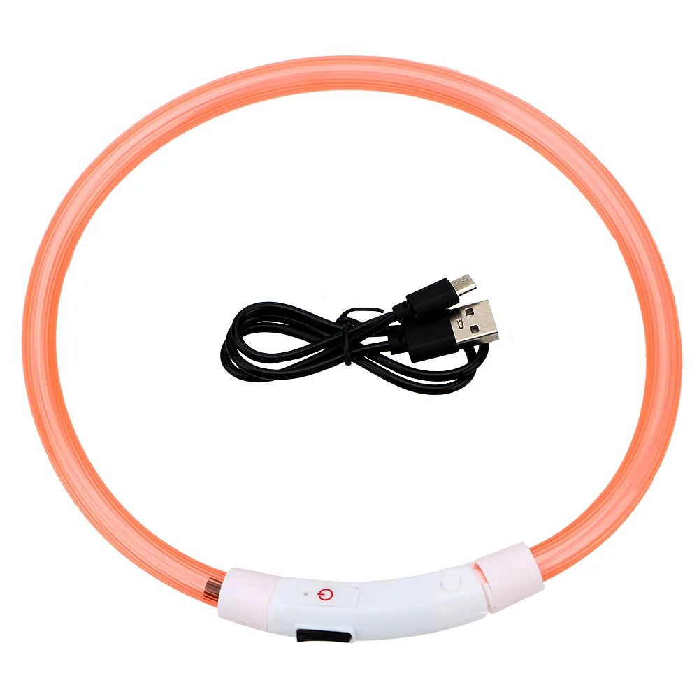 LED USB Dog Collar for Night Safety and Visibility - Smarsty