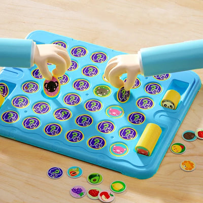 Kids Battle Chess Educational Toy Observation Concentration Training Fun Animal Flip Chess Parent-child Interactive Game Toys by Smarsty