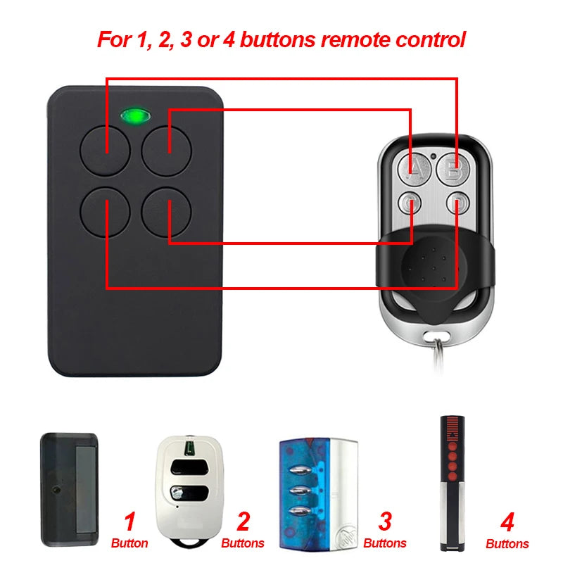 Universal Garage Door Remote Control Duplicator 4 in 1 - Smarsty
