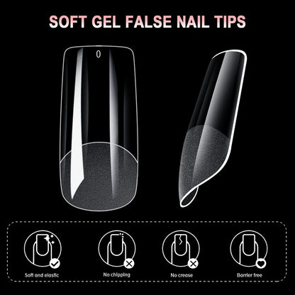 600Pcs Full Cover Press On Nail Tips Set - Smarsty