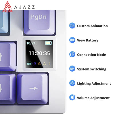 Gaming Mechanical Keyboard 82 Key 75 Percent Dual Mode - Smarsty